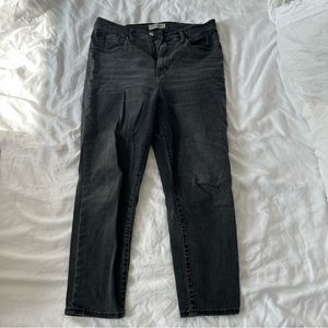 Madewell Mom Jean Black 30